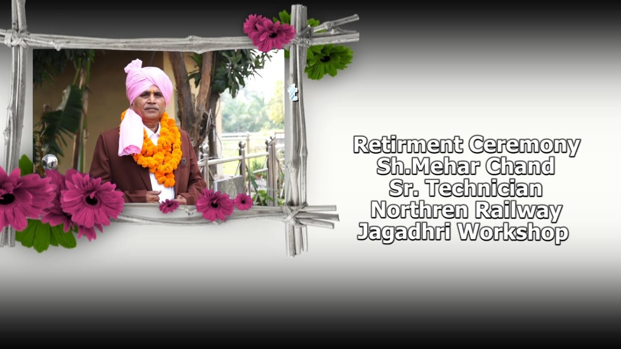Retirment Ceremony  Senior Technician From Northren Railway