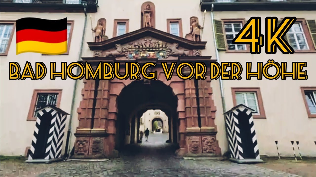 Bad Homburg vor der H&ouml;he Walking Tour, Germany, 4K UHD 60 fps