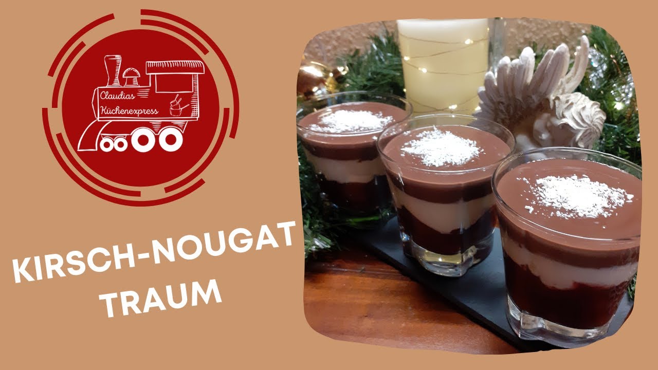 KIRSCH-NOUGAT-TRAUM 🎄 das perfekte Weihnachtsdessert ... Thermomix® TM6,TM5, TM3