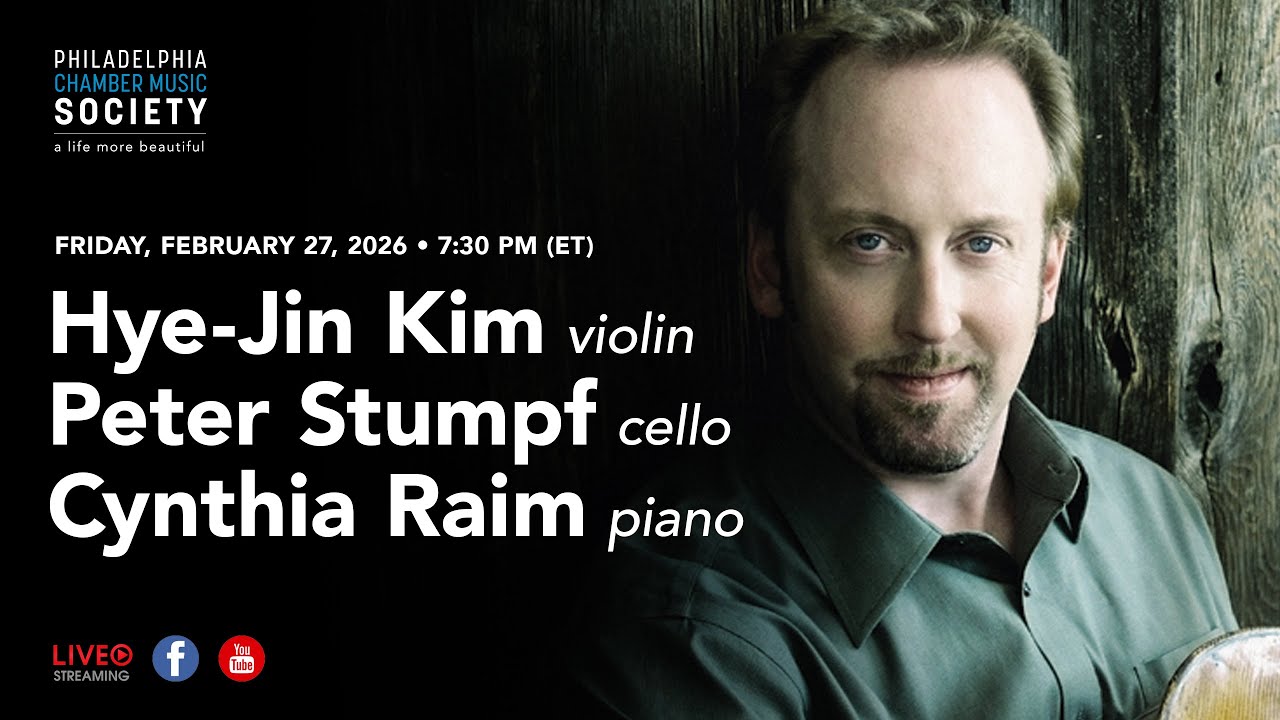 Hye-Jin Kim, violin; Peter Stumpf, cello; Cynthia Raim, piano — LIVE