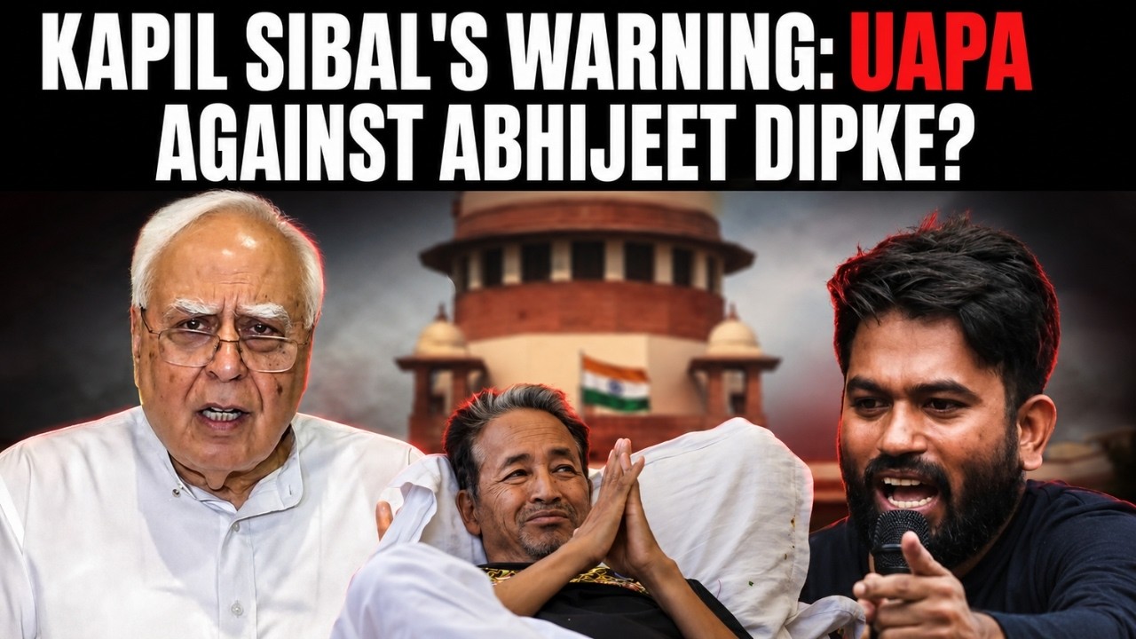 Kapil Sibal's Warning: UAPA Against Abhijeet Dipke? #cjp #abhijeet #kapilsibal