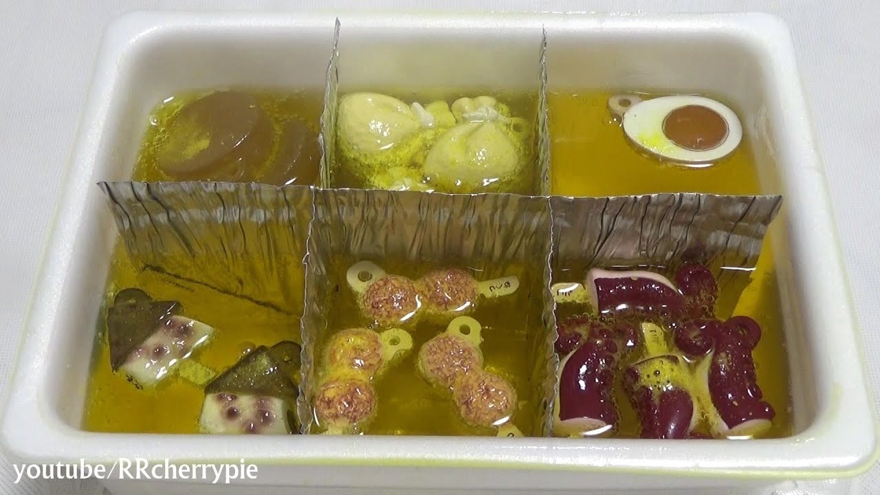 おでん入浴剤　煮る感じを表現　Oden bath bombs get the effect of boiling