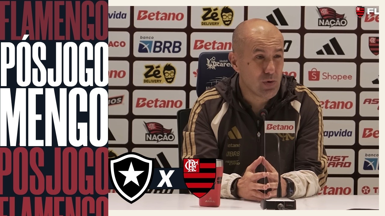 PÓS-JOGO - BOTAFOGO X FLAMENGO - COLETIVA LEONARDO JARDIM