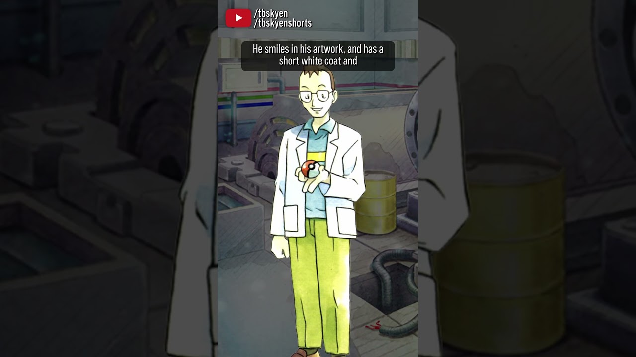 Professor Elm is a much younger, more casual and chill professor for a new generation | #pokemon