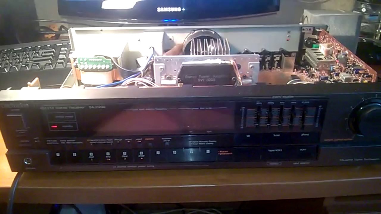 Technics SA-R230 (330) подстройка частоты тюнера - полезно!