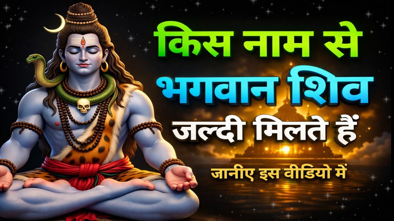 किस नाम से भगवान शिव जल्दी मिलते हैं #shiv #bhakti #facts #viralvideo 