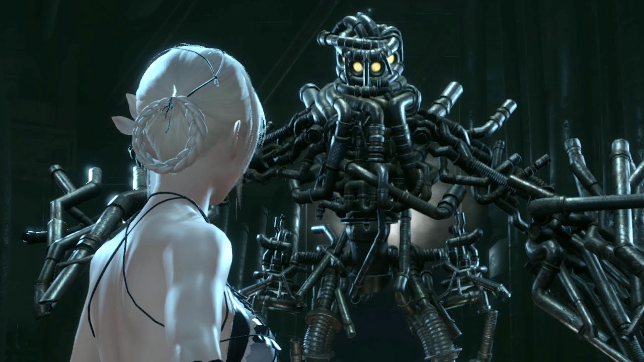 NieR Replicant - Tree Robot Boss Fight