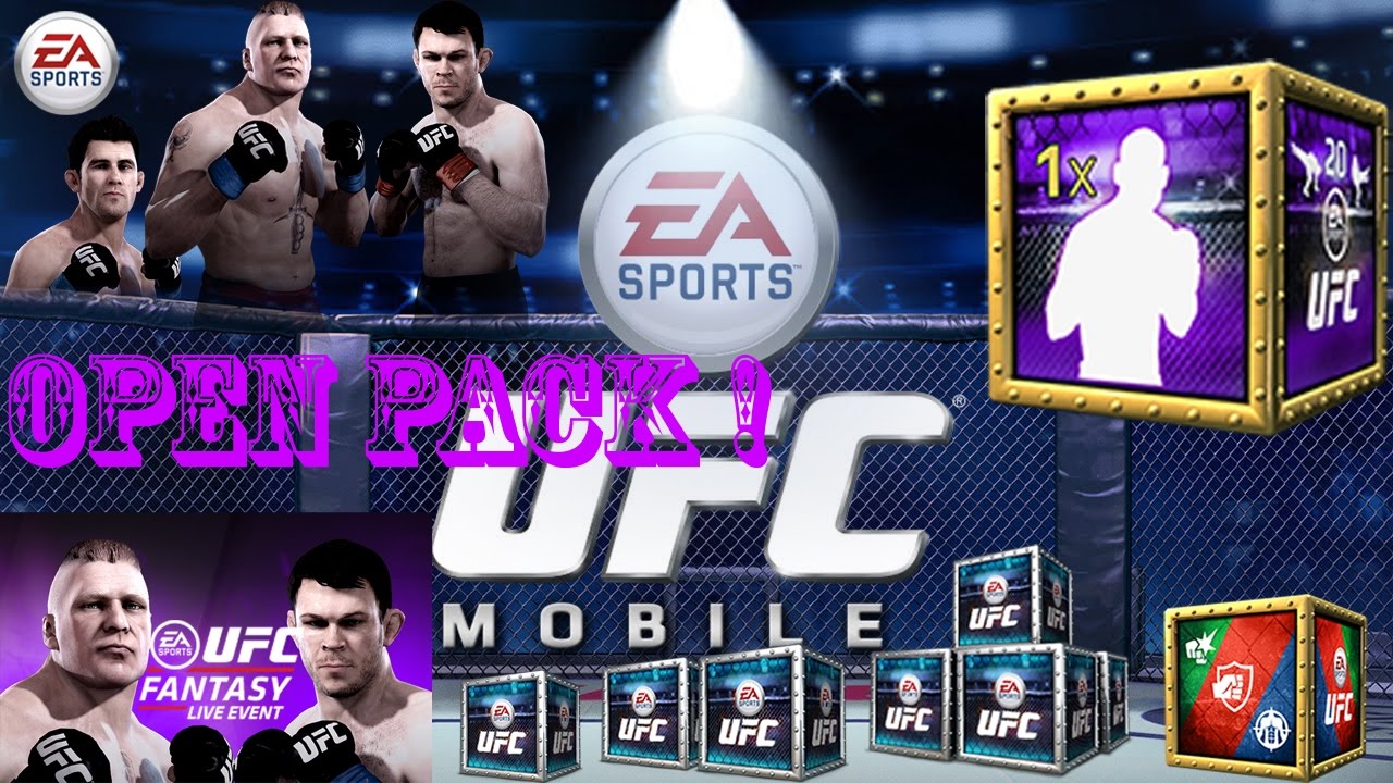 UFC mobile - open pack fantasy live event BROCK LESNAR vs FORREST GRIFFIN