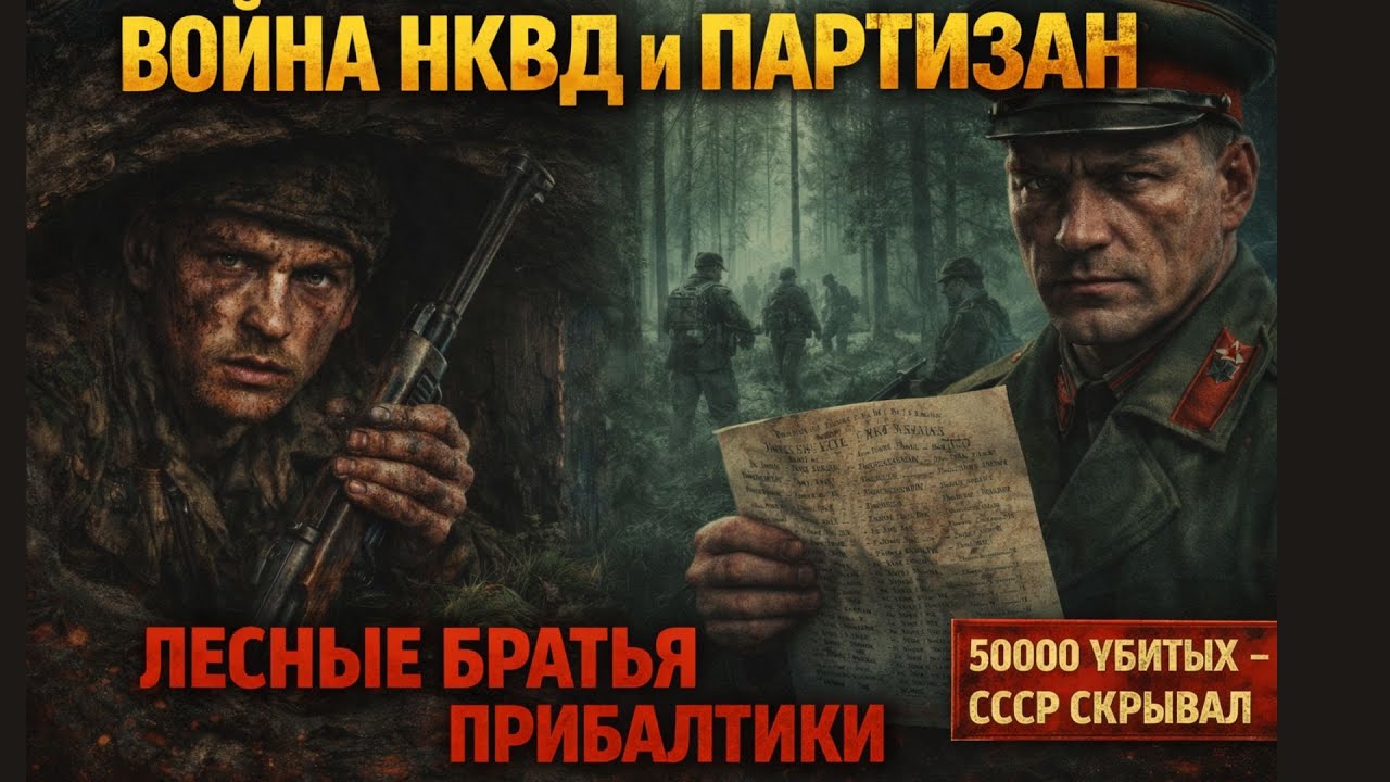 Операции против "лесных братьев": война НКВД с ПАРТИЗАНАМИ Прибалтики. 10 ЛЕТ ВОЙНЫ.