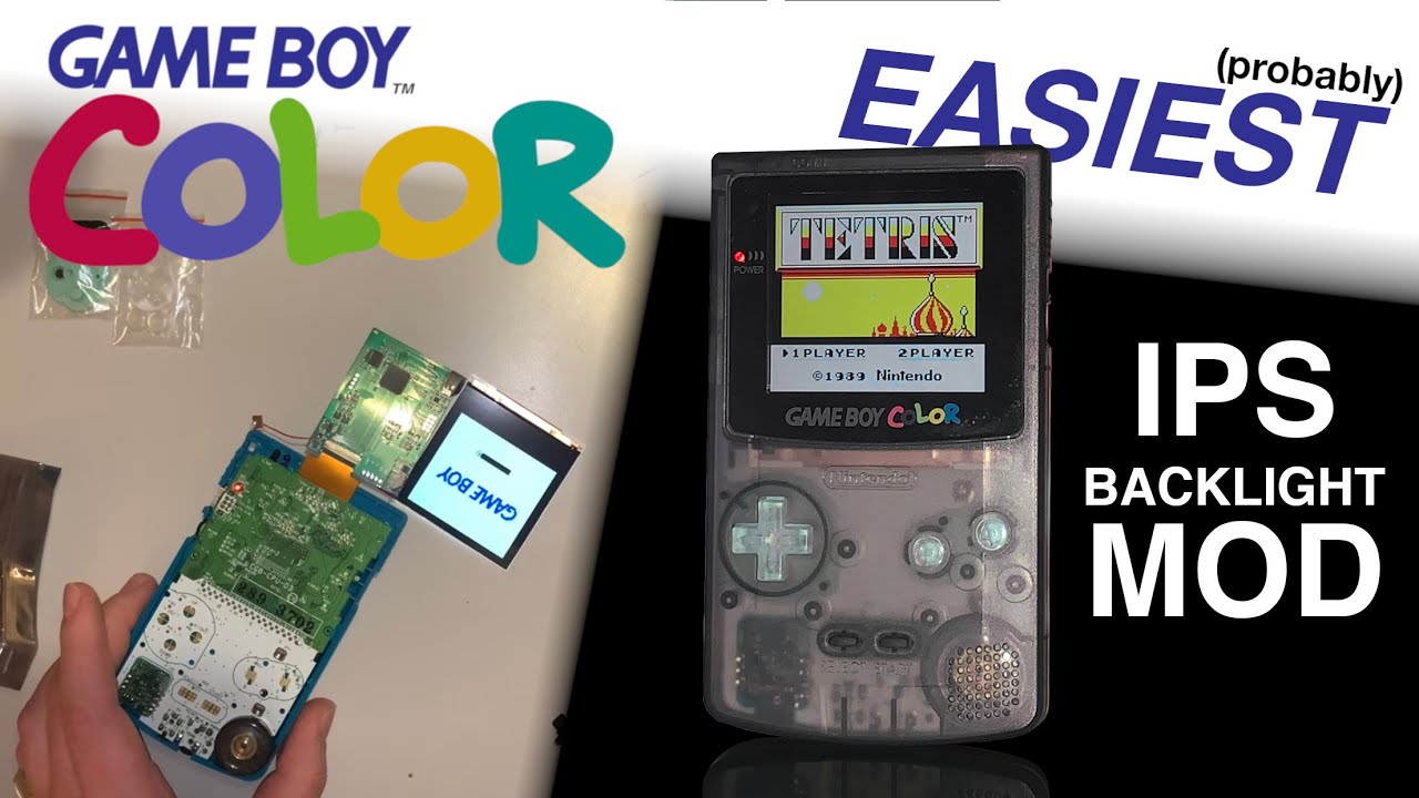 Game Boy Color Q5 IPS screen installation