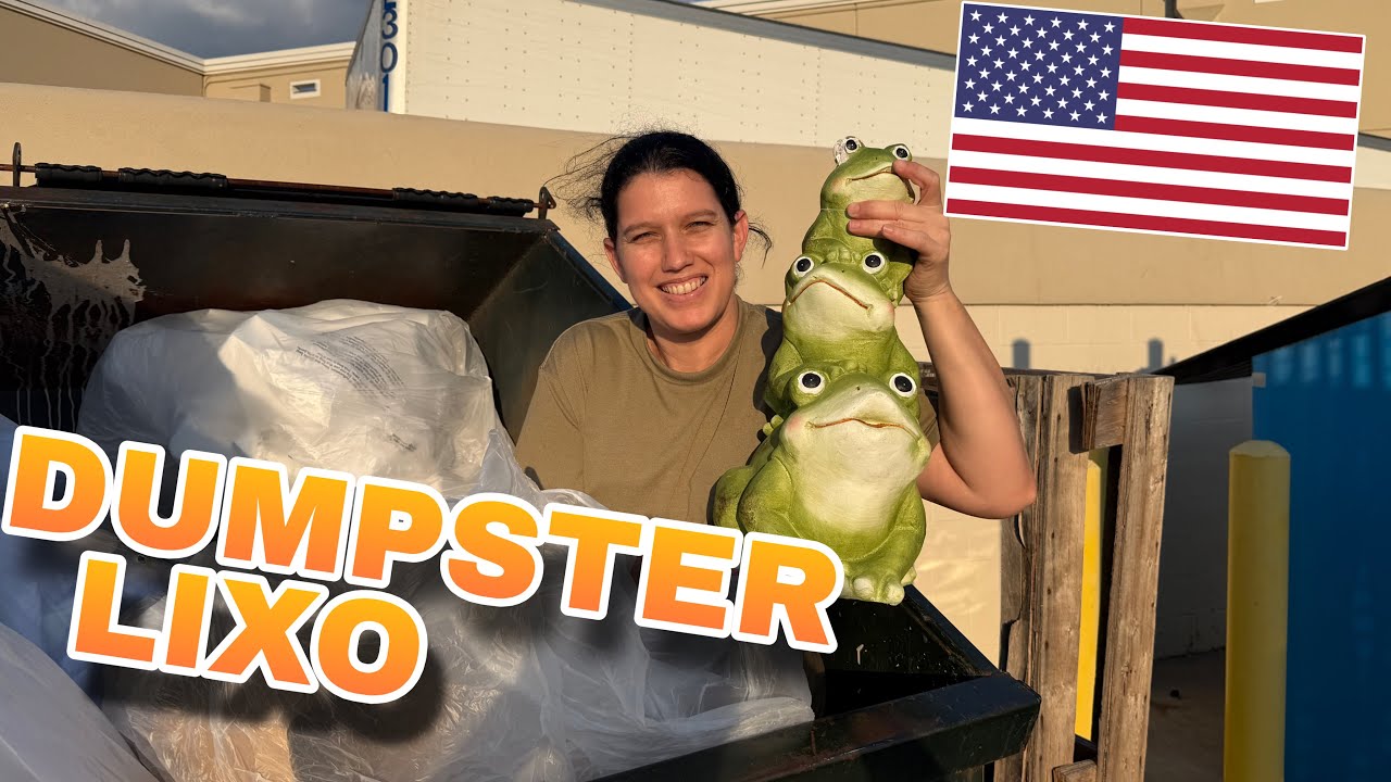 Mega Achados no Dumpster!  Lixo das lojas usa 🇺🇸