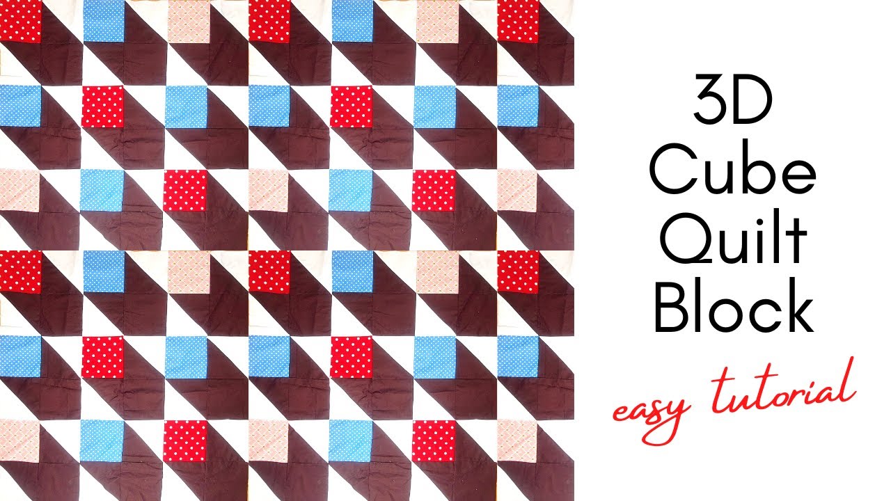 How to Make a 3D Cube Quilt Block the EASY Way