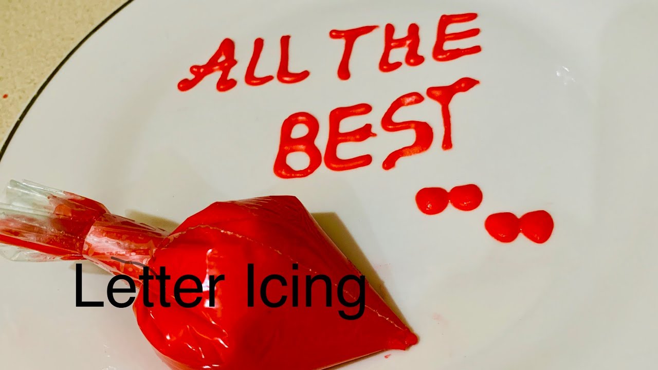 Royal Icing - for Piping & Writing on Cake | Letter Icing for Piping