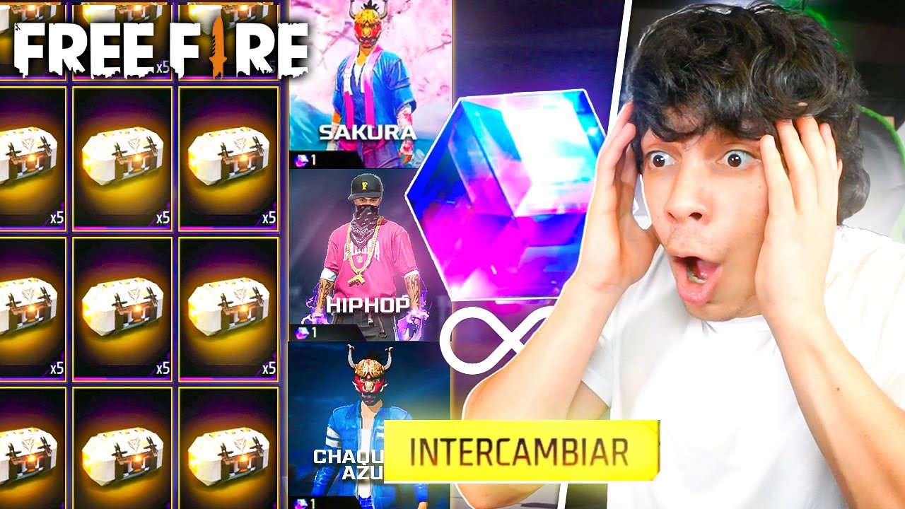 ABRIENDO CAJAS QUE INCLUYEN CUBOS MÁGICOS DEL 2020 EN FREE FIRE! - Yair17