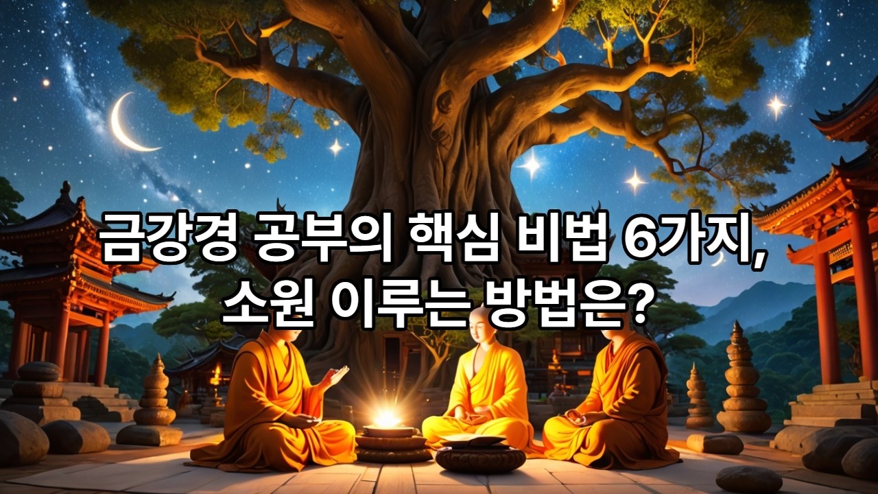 금강경 공부의 핵심 비법 6가지, 소원 이루는 방법은?