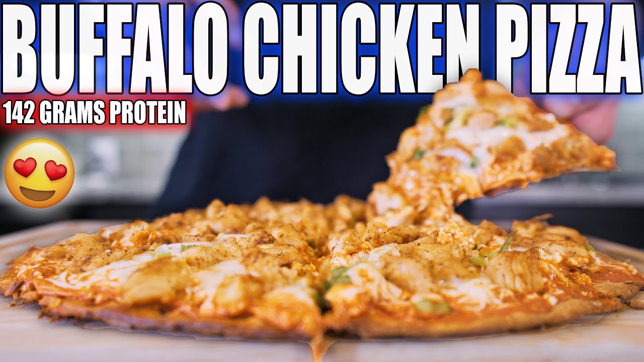 ANABOLIC BUFFALO CHICKEN PIZZA | High Protein Bodybuilding Low Carb Pizza Recipe
