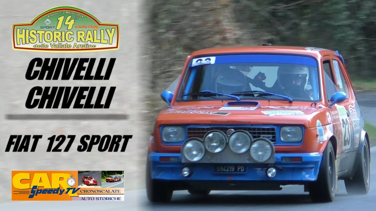 Historic Rally Vallate Aretine 2024 || Luciano Chivelli-Lorena Chivelli || Fiat 127 Sport