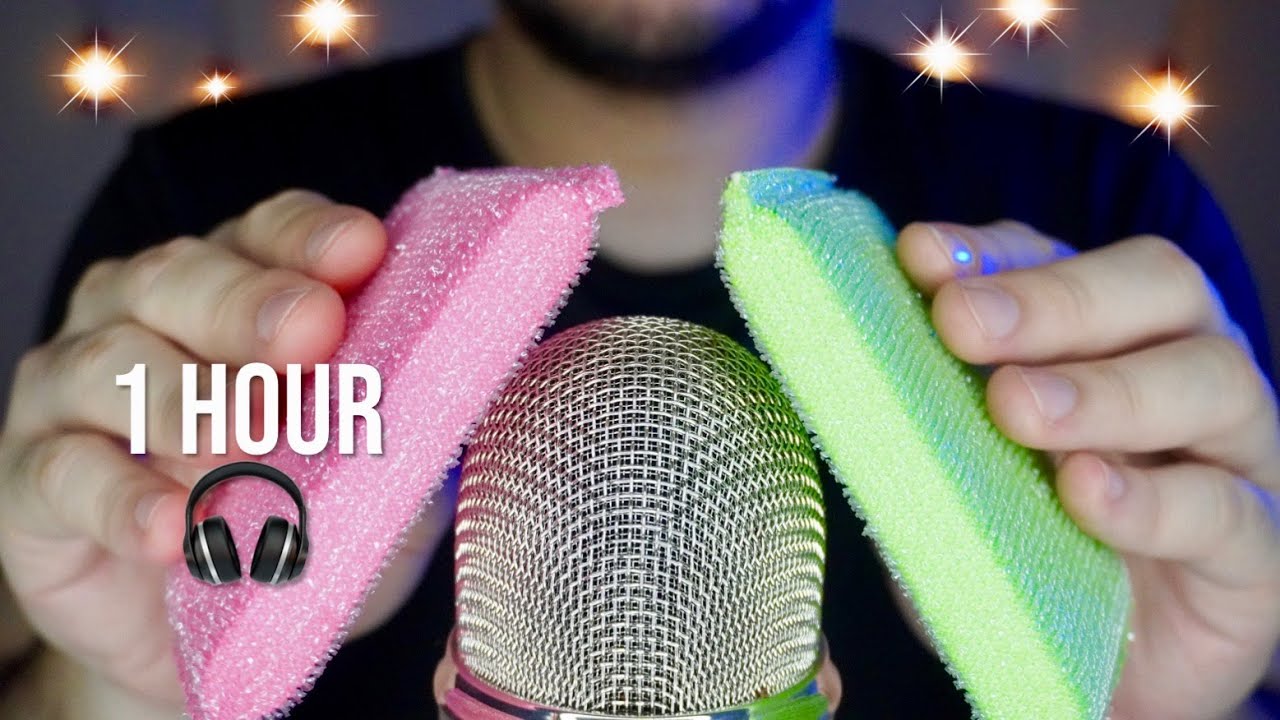 (1 HOUR ASMR NO TALKING) Fall Asleep by Sponge Scratching  | PCL ASMR