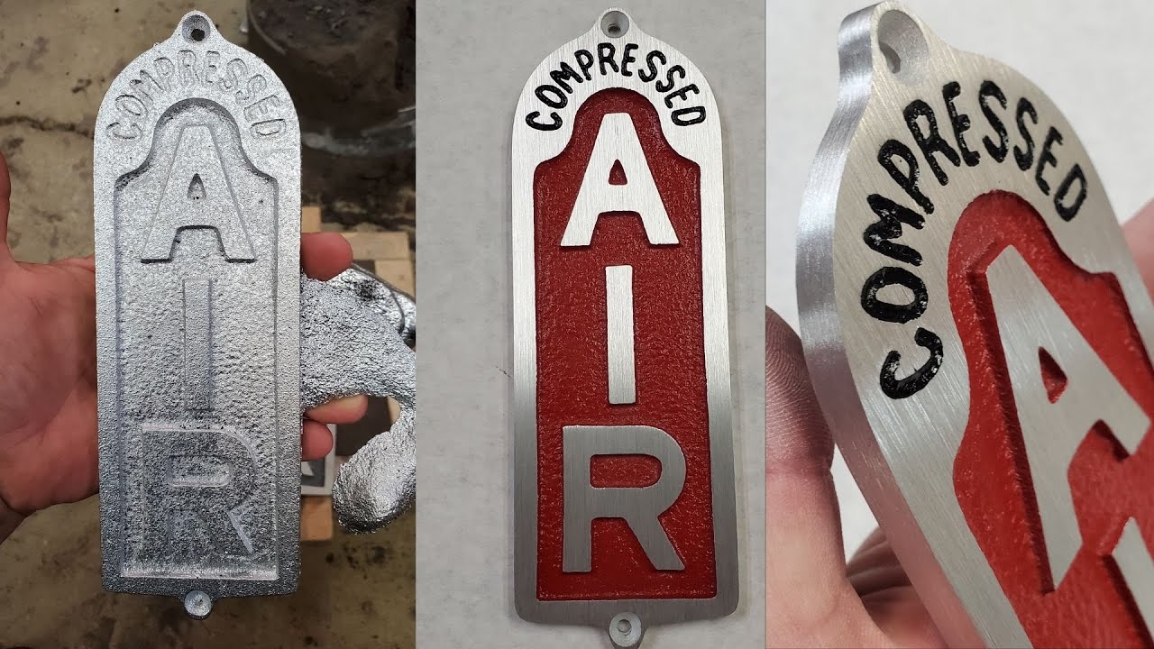 Aluminum Sand Casting - Air Sign From Pattern and Molten Aluminum To Painted Finished Product