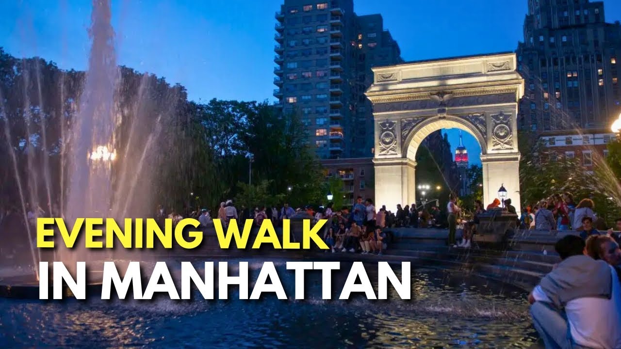 Relaxing Evening Winter Walk in The Village NYC