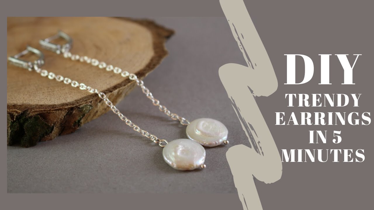 Tutorial Semplicissimo: Come Realizzare un paio di Orecchini Pendenti con Perle / DIY Fai Da Te