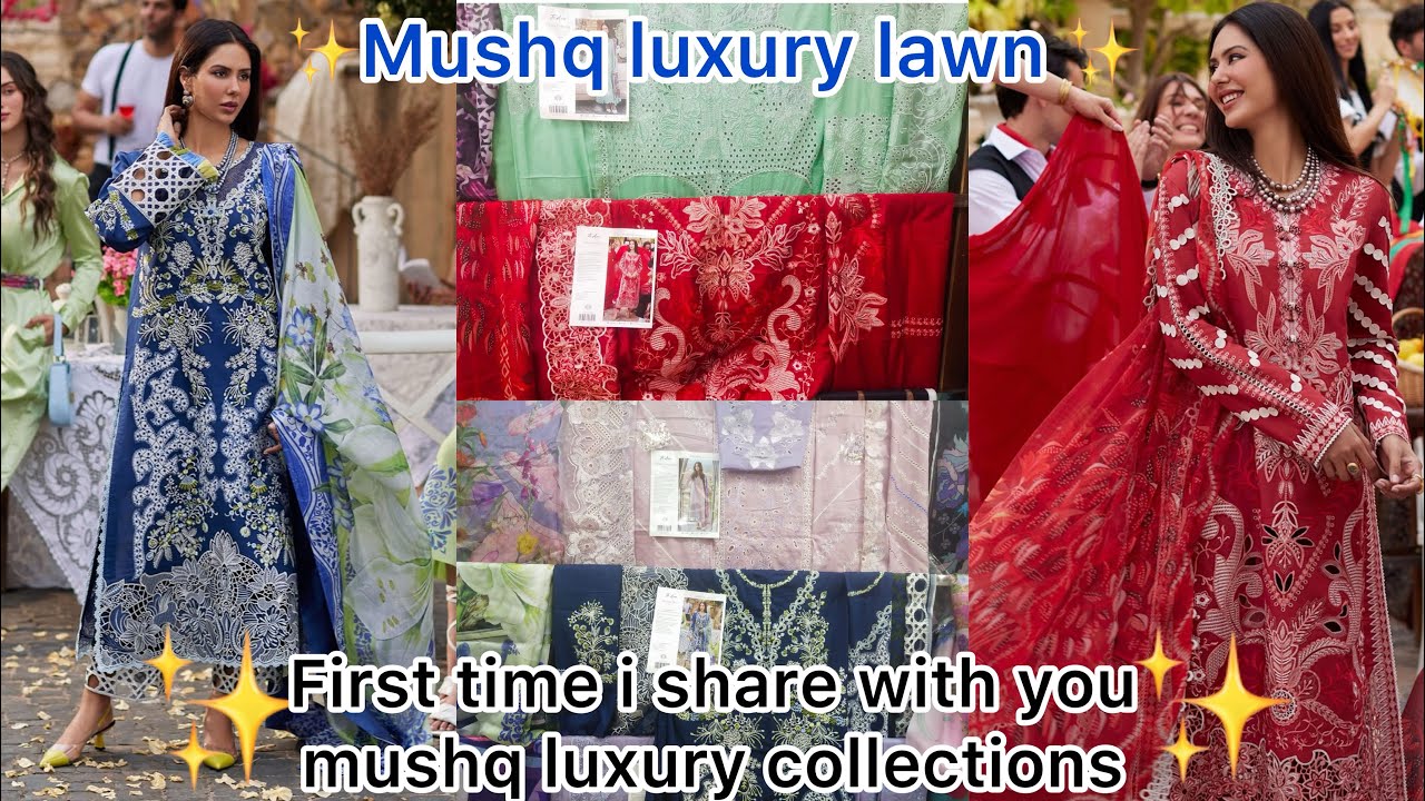 Mushq luxury lawn 2024 |unstitched  Eid special collection | @MeriumAhmad