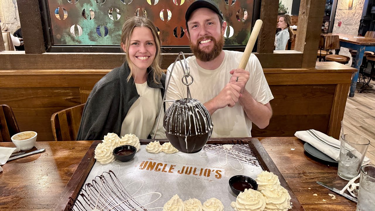 We Tried the Famous Huge Chocolate Piñata Dessert at Uncle Julio’s Mexican Restaurant