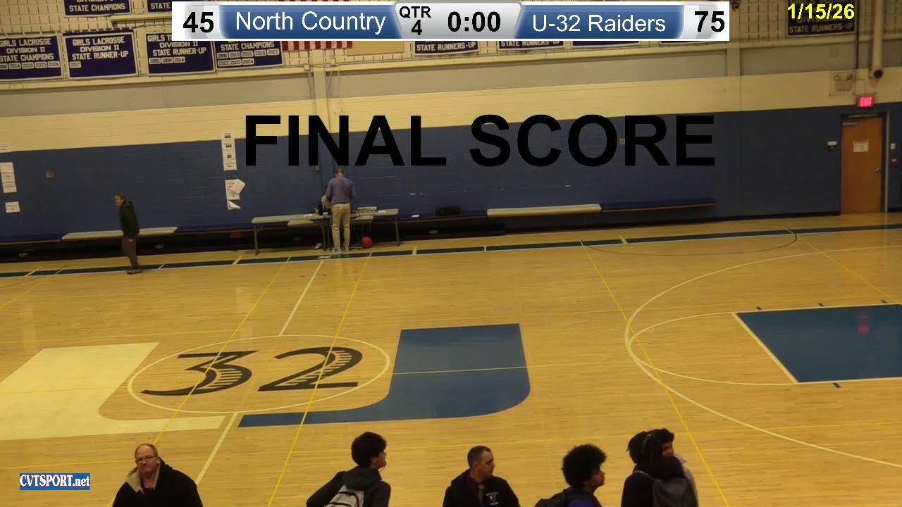 1/15/26- North Country @ U32 Boys Basketball