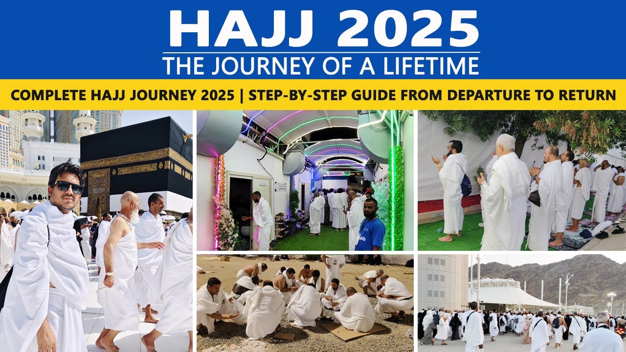 Hajj step by step Guide - My complete Hajj Mina to  Arafat,Muzdalifah & Rami jamarat | Local hajj 