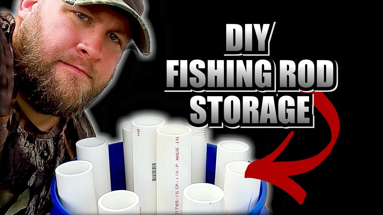 DIY PVC Fishing Rod Storage Bucket