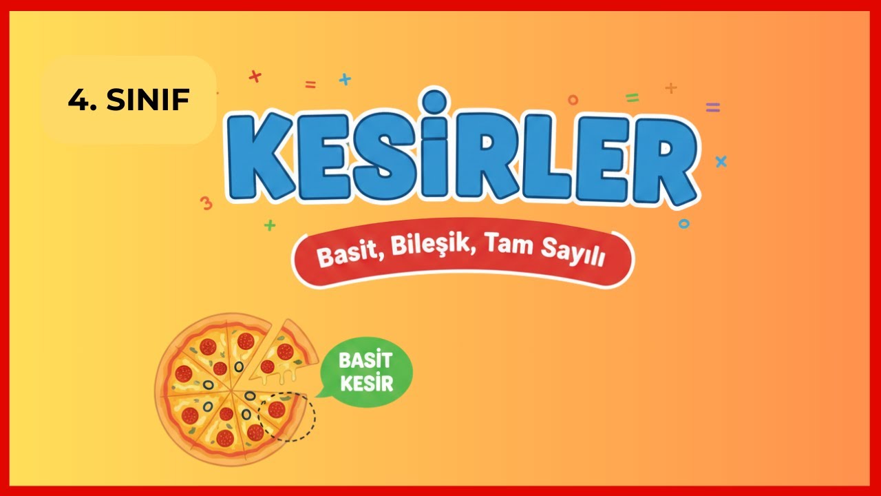 KESİR ÇEŞİTLERİ: Basit, Bileşik ve Tam Sayılı Kesirler | Sayı Doğrusunda Gösterim