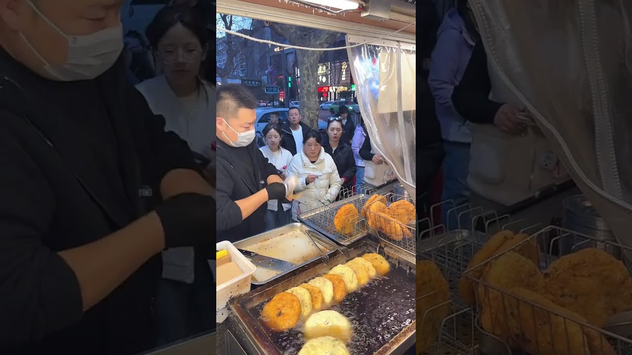 Set up a stall and sell 1,000 scallion pancakes every day!