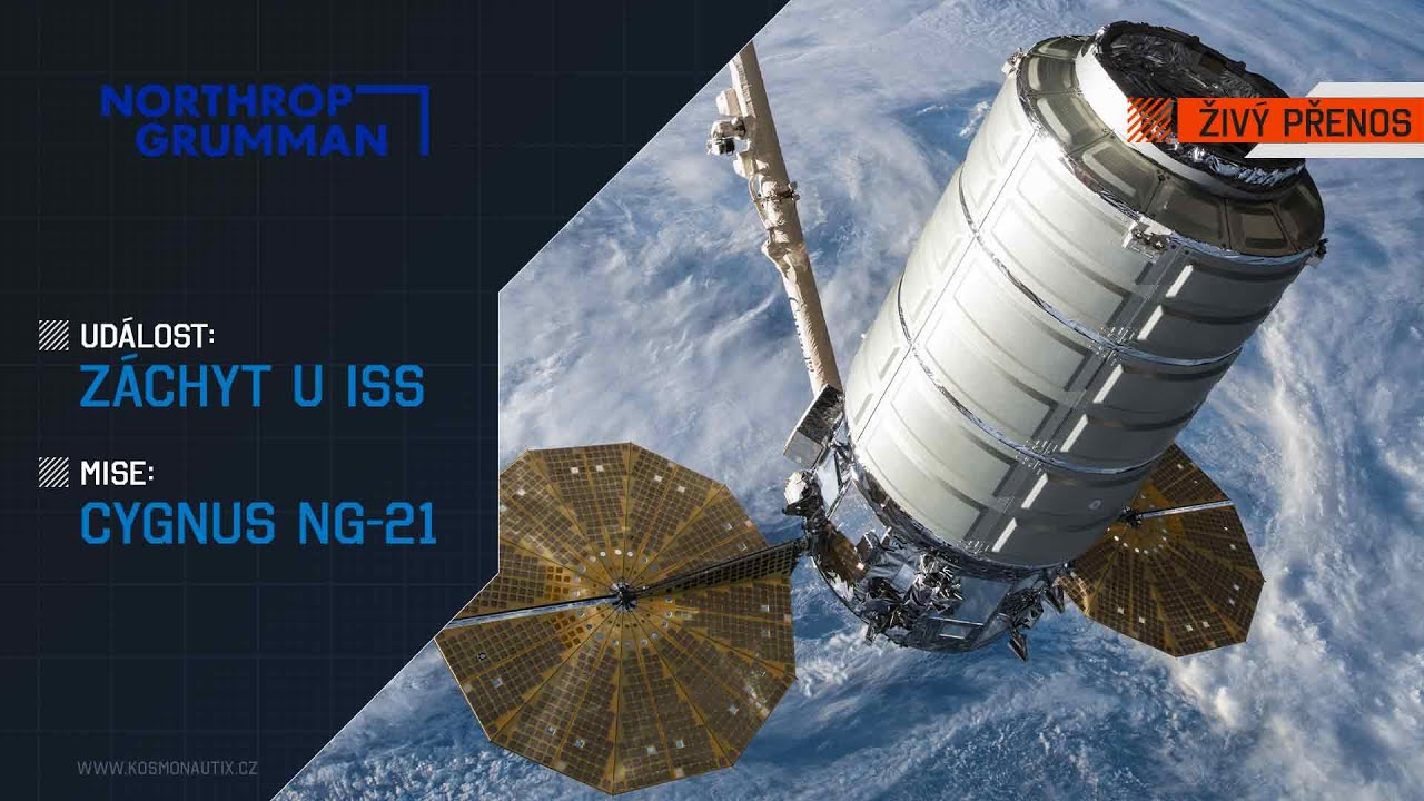 ŽIVĚ:  Z&aacute;chyt u ISS (Cygnus NG-21)
