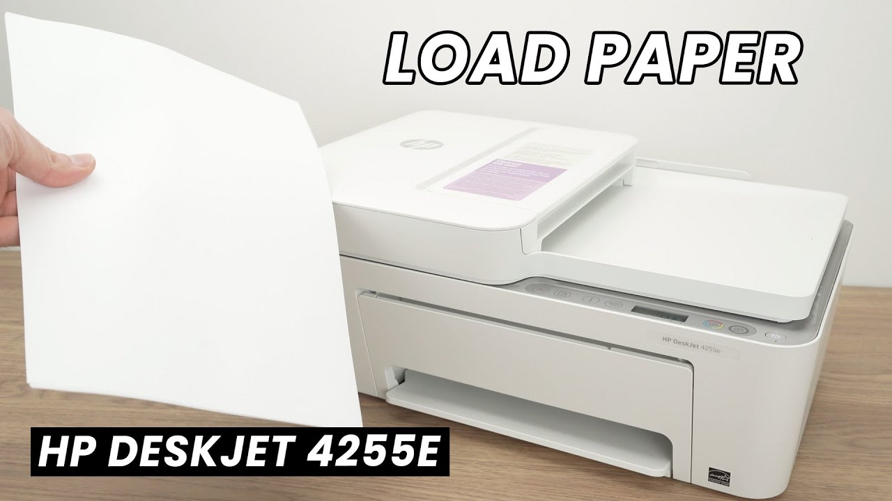 Как загрузить бумагу в принтер HP DeskJet 4255e