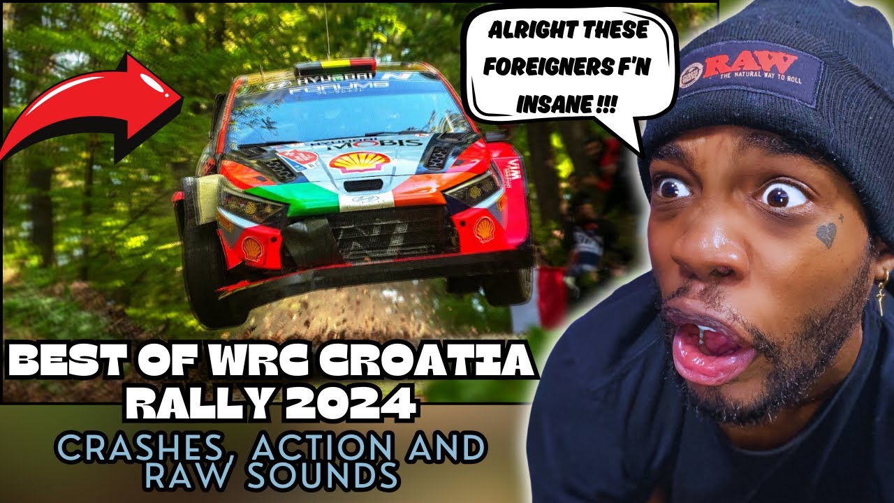 AMERICAN Reacts to WRC Rally Croatia 2024 | Crashes, Action and Raw Sound