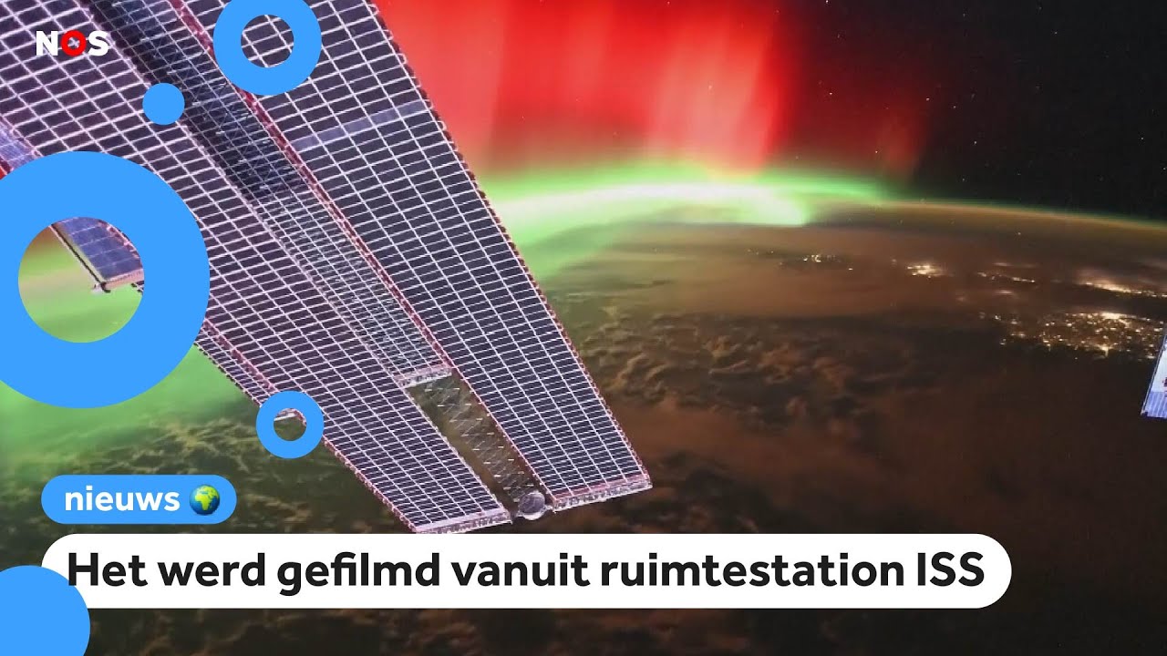 Zo zag het noorderlicht er vanuit de ruimte uit