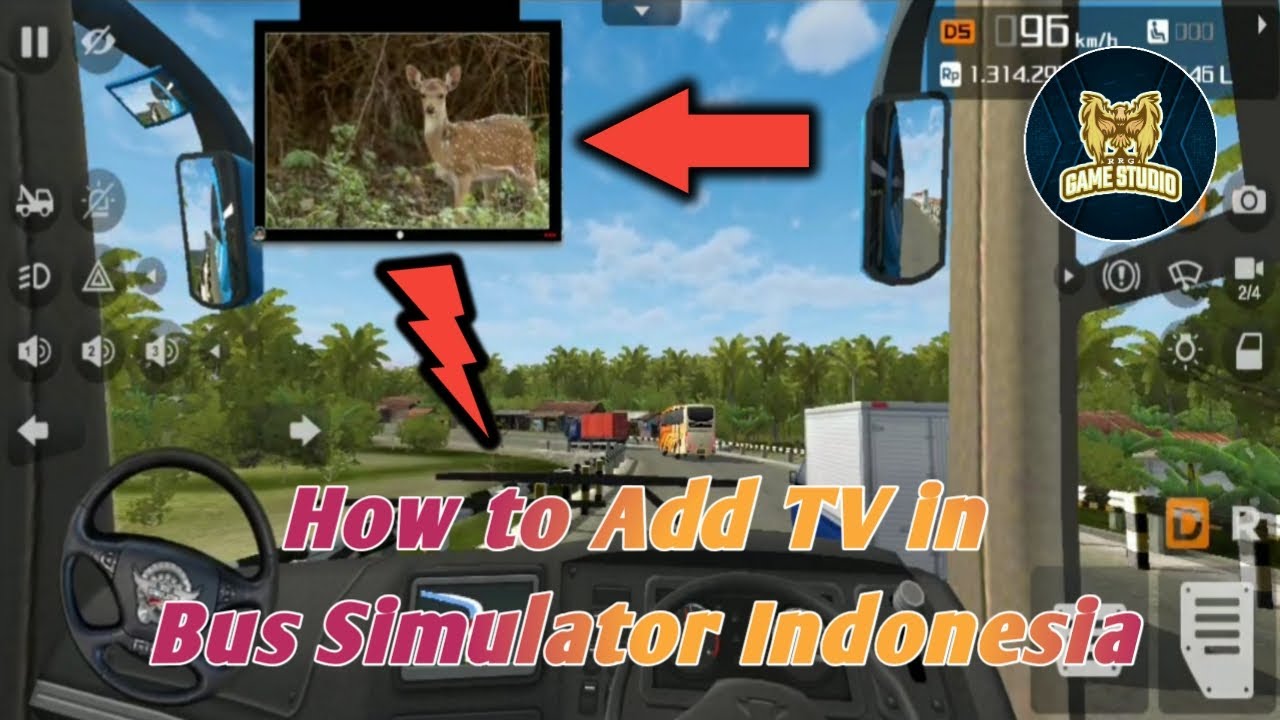 🔴🔵How to install/add TV in Bus Simulator Indonesia 📺