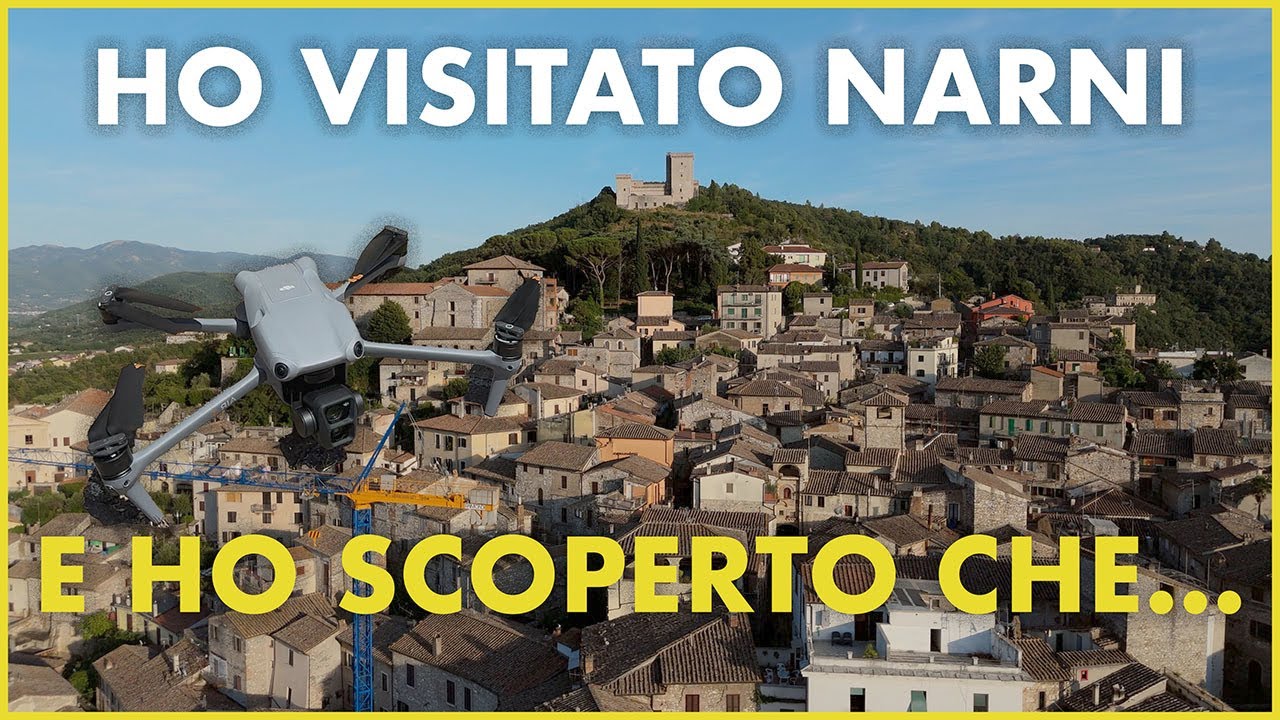 Ho visitato Narni da sopra a sotto. DJI AIR 3 4K