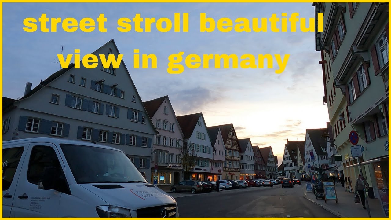 almanyada sokakları geziyorum street stroll beautiful view in germany