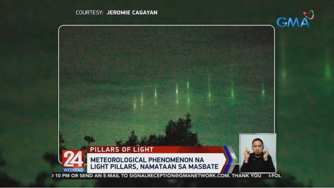 24 Oras: Meteorological phenomenon na light pillars, namataan sa Masbate