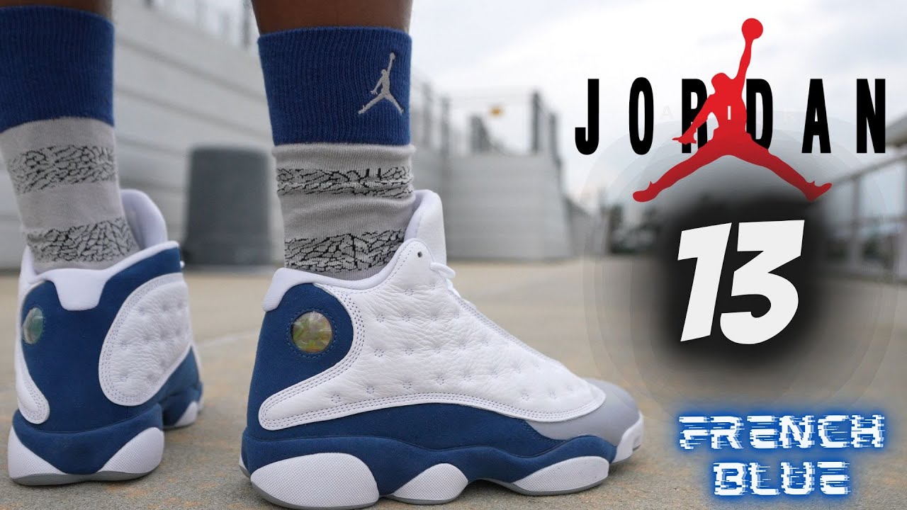 JORDAN 13 FRENCH BLUE DETAILED REVIEW & ON FEET W LACE SWAP!!