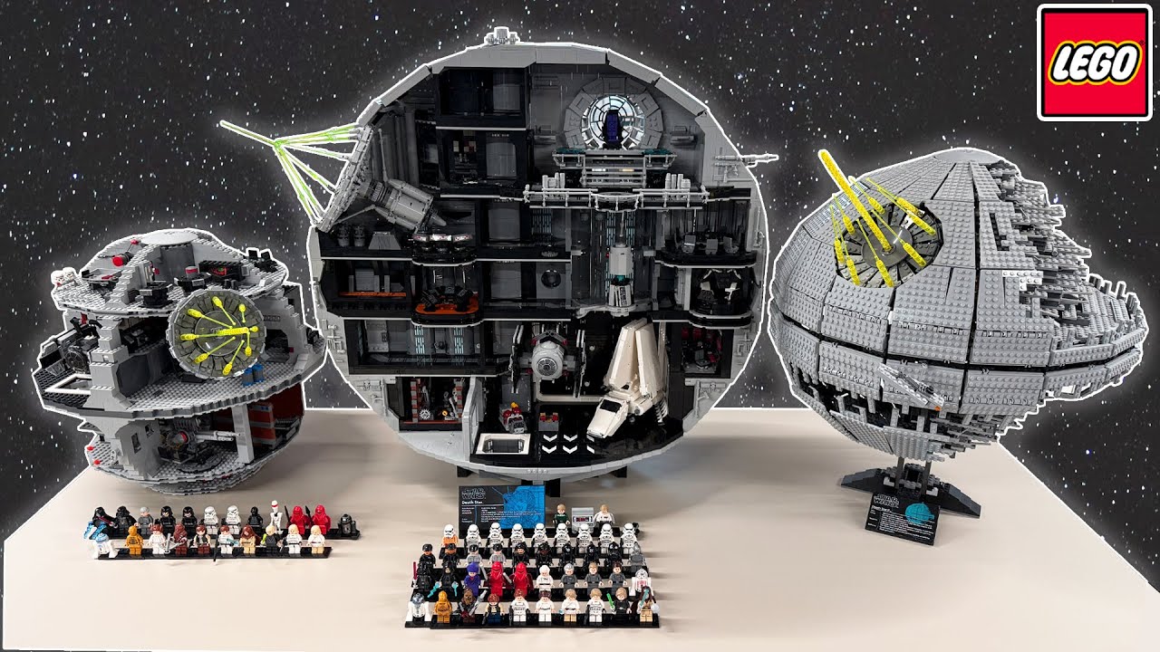 LEGO UCS Death Star Comparison | Detailed Overviews | Displayed
