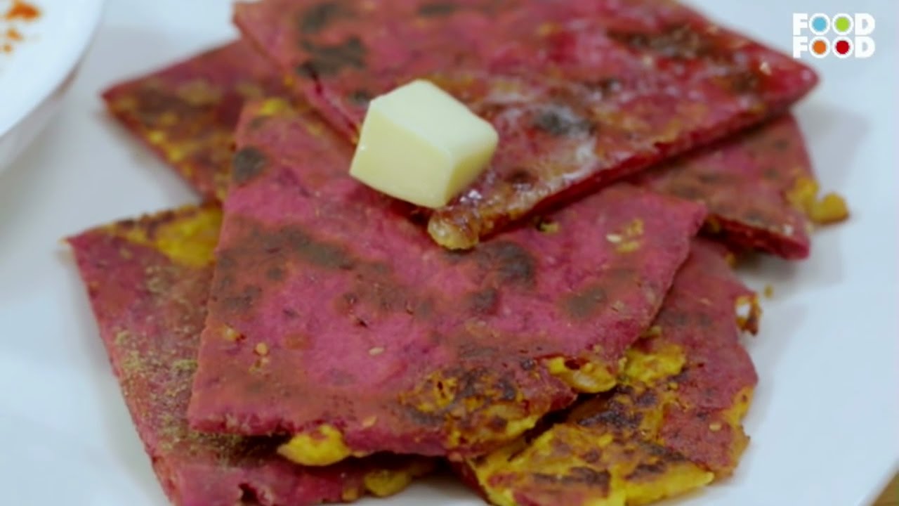 चुकंदर के स्वादिष्ट  पराठे | Beetroot Parantha Recipe | Healthy & Tasty Parantha Recipe | FoodFood
