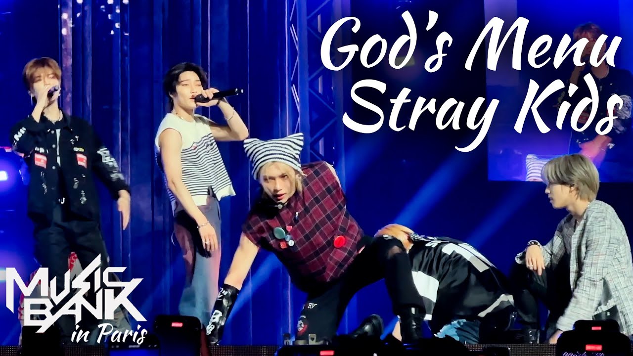 [4K] MUSIC BANK in PARIS - Stray Kids 'God's Menu'  FRONT STAGE  Fancam