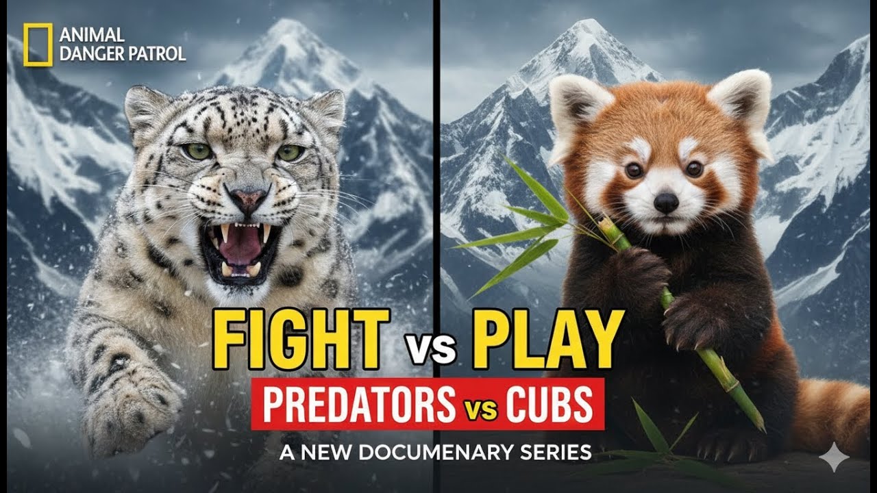ULTIMATE Himalayan Wildlife Snow Leopards Fighting, Red Pandas Playing | Barfani Animals 4K