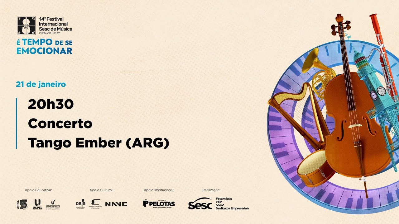 14º Festival Internacional Sesc de Música | 21.01 | Concerto Tango Ember (ARG)
