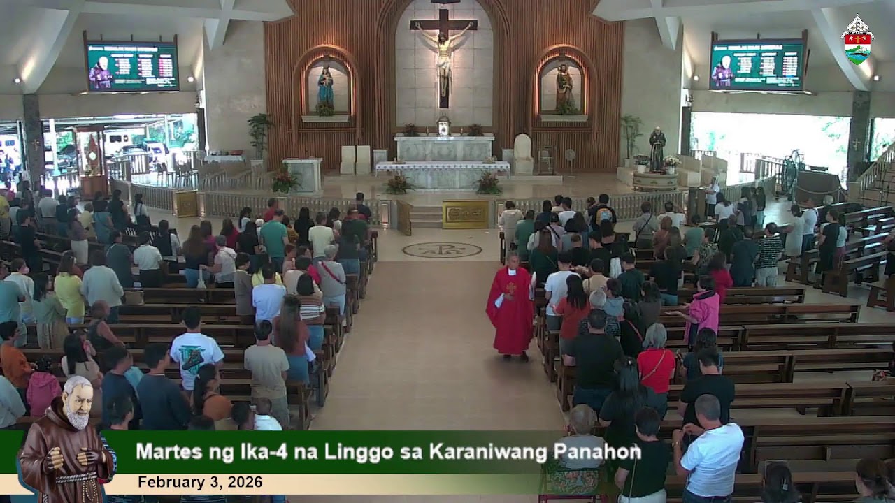 Feb 3, 2026 | 10 a.m. - Martes ng Ika-4 na Linggo sa Karaniwang Panahon