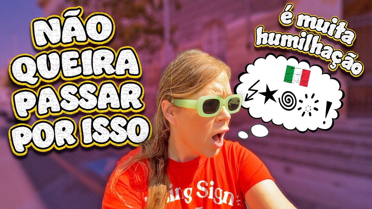 Não dá pra lidar com os italianos sem isso! Não passe essa humilhação