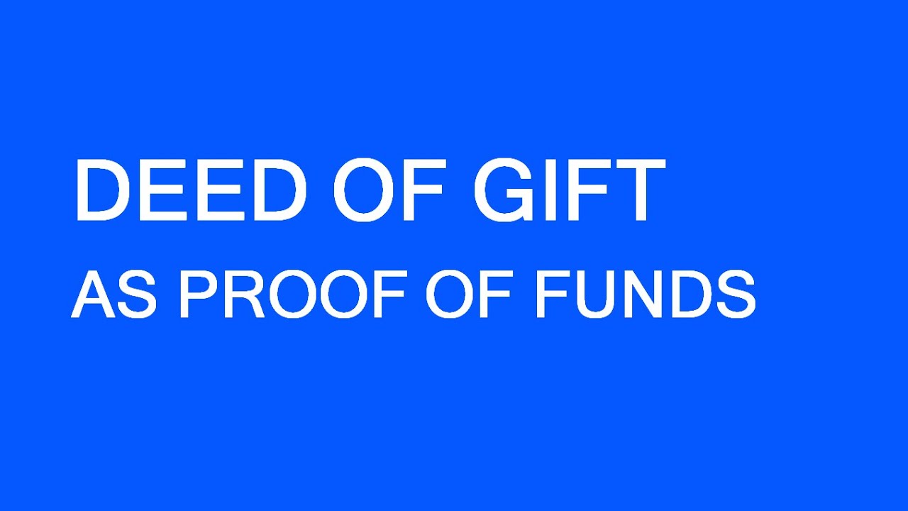 How to Write Deed Of Gift For Immigration To Canada