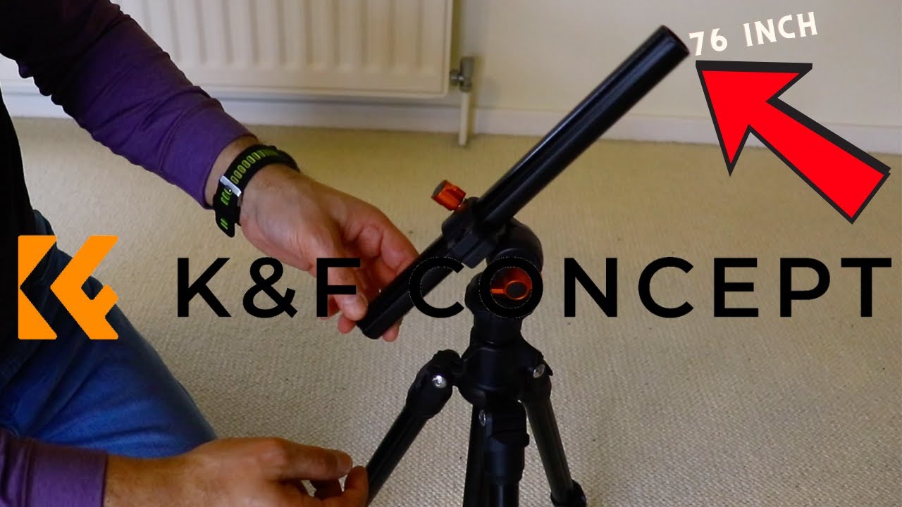 K&F Concept 76 inch Camera Tripod Unboxing and Assembly
